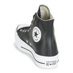 Baskets Mode^Converse - CHUCK TAYLOR ALL STAR LIFT CLEAN LEATHER HI Noir
