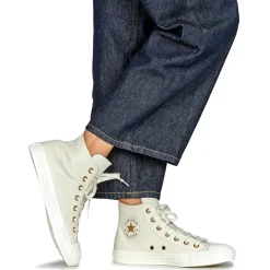 Baskets Mode^Converse - CHUCK TAYLOR ALL STAR GOLD Blanc