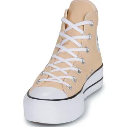 Baskets Mode^Converse - CHUCK TAYLOR ALL STAR LIFT PLATFORM Beige
