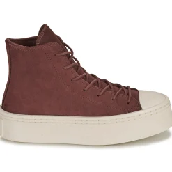 Baskets Mode^Converse - CHUCK TAYLOR ALL STAR MODERN LIFT WINTER Bordeaux