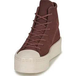 Baskets Mode^Converse - CHUCK TAYLOR ALL STAR MODERN LIFT WINTER Bordeaux