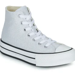 Baskets Mode^Converse - CHUCK TAYLOR ALL STAR EVA LIFT UNDERSEA GLITTER HI Gris