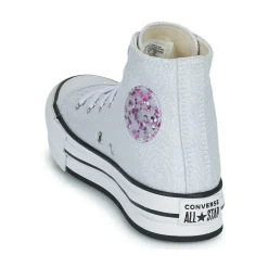 Baskets Mode^Converse - CHUCK TAYLOR ALL STAR EVA LIFT UNDERSEA GLITTER HI Gris