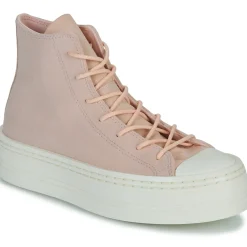 Baskets Mode^Converse - CHUCK TAYLOR ALL STAR MODERN LIFT PLATFORM MONO SUEDE Rose
