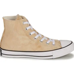 Baskets Mode^Converse - CHUCK TAYLOR ALL STAR SUN WASHED TEXTILE-NAUTICAL MENSWEAR Marron