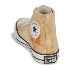 Baskets Mode^Converse - CHUCK TAYLOR ALL STAR SUN WASHED TEXTILE-NAUTICAL MENSWEAR Marron