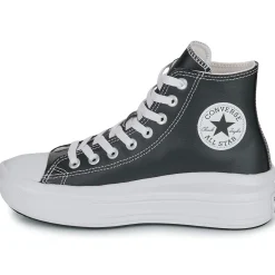 Baskets Mode^Converse - CHUCK TAYLOR ALL STAR MOVE PLATFORM LEATHER Noir