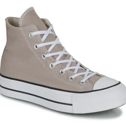 Baskets Mode^Converse - CHUCK TAYLOR ALL STAR LIFT PLATFORM SEASONAL COLOR Beige