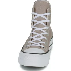 Baskets Mode^Converse - CHUCK TAYLOR ALL STAR LIFT PLATFORM SEASONAL COLOR Beige