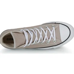 Baskets Mode^Converse - CHUCK TAYLOR ALL STAR LIFT PLATFORM SEASONAL COLOR Beige