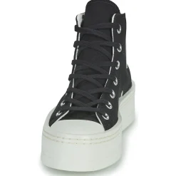 Baskets Mode^Converse - CHUCK TAYLOR ALL STAR MODERN LIFT PLATFORM CANVAS Noir
