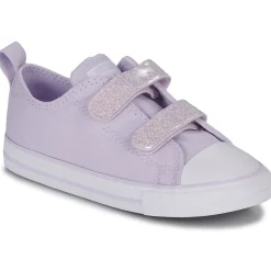 Baskets Mode^Converse - CHUCK TAYLOR ALL STAR 2V EASY-ON GLITTER OX Violet
