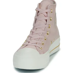 Baskets Mode^Converse - CHUCK TAYLOR ALL STAR LIFT PLATFORM TAILORED LINES Rose