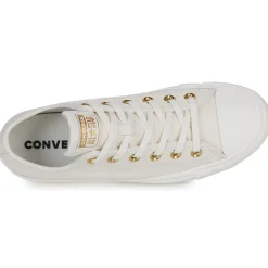 Baskets Mode^Converse - CHUCK TAYLOR ALL STAR GOLD Blanc