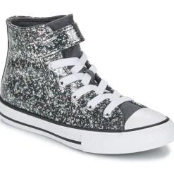 Baskets Mode^Converse - CHUCK TAYLOR ALL STAR GLITTER EASY-ON Noir
