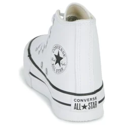 Baskets Mode^Converse - Chuck Taylor All Star Eva Lift Leather Foundation Hi Blanc