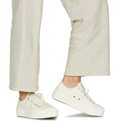 Baskets Mode^Converse - CHUCK TAYLOR ALL STAR LIFT PLATFORM GOLD Blanc