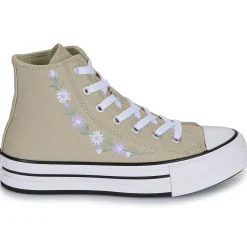 Baskets Mode^Converse - CHUCK TAYLOR ALL STAR EVA LIFT PLATFORM FLORALS Beige