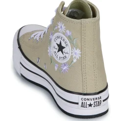 Baskets Mode^Converse - CHUCK TAYLOR ALL STAR EVA LIFT PLATFORM FLORALS Beige