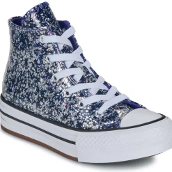 Baskets Mode^Converse - CHUCK TAYLOR ALL STAR EVA LIFT GLITTER Bleu