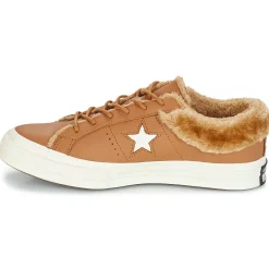 Baskets Mode^Converse - ONE STAR LEATHER OX Camel