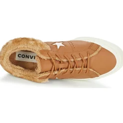 Baskets Mode^Converse - ONE STAR LEATHER OX Camel