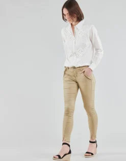 Pantalons^Cream - HOLLY TWILL PANT Beige