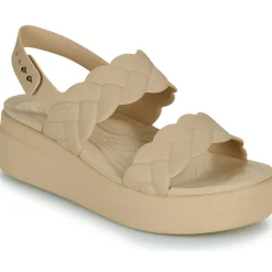 Sandales Et Nu-pieds^Crocs - Brooklyn Woven Upper LW Beige