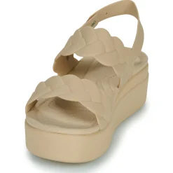 Sandales Et Nu-pieds^Crocs - Brooklyn Woven Upper LW Beige