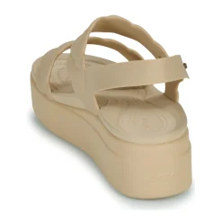 Sandales Et Nu-pieds^Crocs - Brooklyn Woven Upper LW Beige