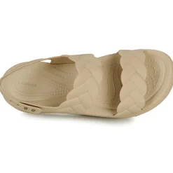 Sandales Et Nu-pieds^Crocs - Brooklyn Woven Upper LW Beige