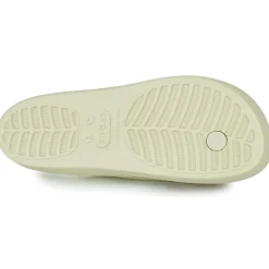 Tongs^Crocs - CLASSIC PLATFORM FLIP W Beige