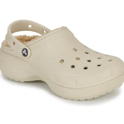 Mules / Sabots^Crocs - Classic Platform Lined Clog W Beige