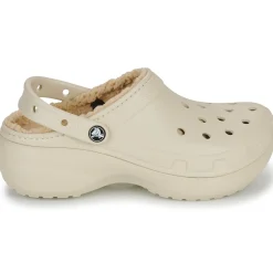 Mules / Sabots^Crocs - Classic Platform Lined Clog W Beige