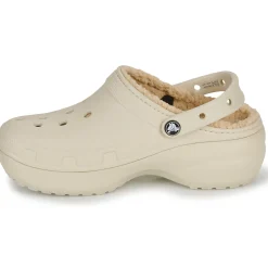 Mules / Sabots^Crocs - Classic Platform Lined Clog W Beige