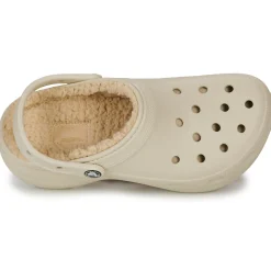 Mules / Sabots^Crocs - Classic Platform Lined Clog W Beige