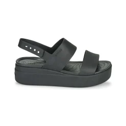 Sandales Et Nu-pieds^Crocs - BROOKLYN LOW WEDGE W Noir