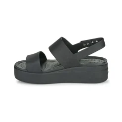 Sandales Et Nu-pieds^Crocs - BROOKLYN LOW WEDGE W Noir