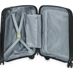 Valises^DELSEY PARIS - BELMONT PLUS 4DR CABINE 55CM SLIM Black