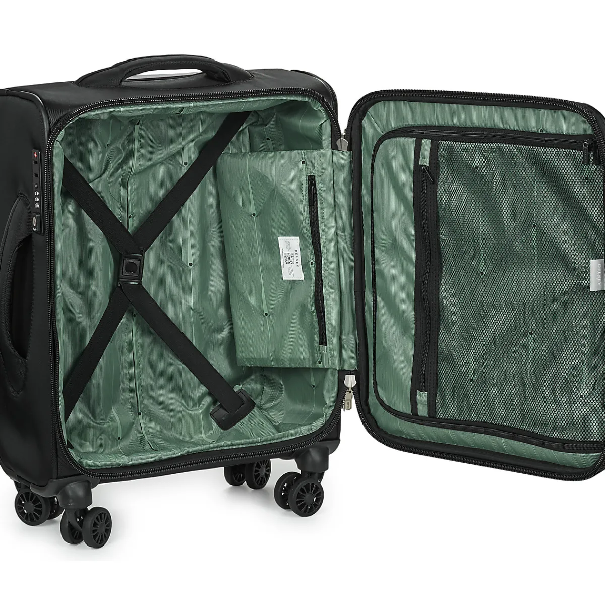 Valises^DELSEY PARIS - SKY MAX 2.0 4DR CABINE 55CM SLIM Black