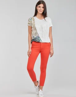 Pantalons^Desigual - ALBA Rouge