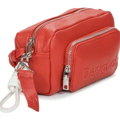 Sacs À Main^Desigual - BAG HALF LOGO Rouge