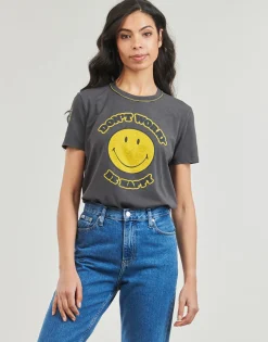 T-shirts & Polos^Desigual - TS_MORE SMILEY Gris