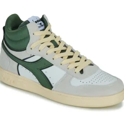 Baskets Mode^Diadora - MAGIC BASKET DEMI CUT SUEDE LEATHER