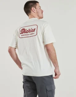 T-shirts & Polos^Dickies - LEWISTOWN SS TEE Ecru