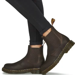 Bottines / Boots^Dr. Martens - 2976 YS DARK BROWN CRAZY HORSE Marron