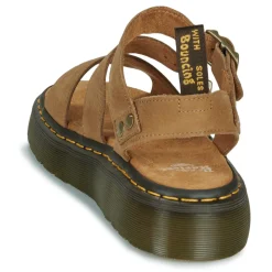 Sandales Et Nu-pieds^Dr. Martens - Gryphon Quad Savannah Tan Thumbled Nubuck Beige