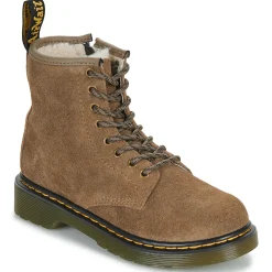 Bottines / Boots^Dr. Martens - Serena J Dark Khaki Bronx Suede Beige