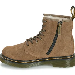 Bottines / Boots^Dr. Martens - Serena J Dark Khaki Bronx Suede Beige
