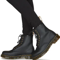 Bottines / Boots^Dr. Martens - VEGAN 1460 BLACK FELIX RUB OFF Noir